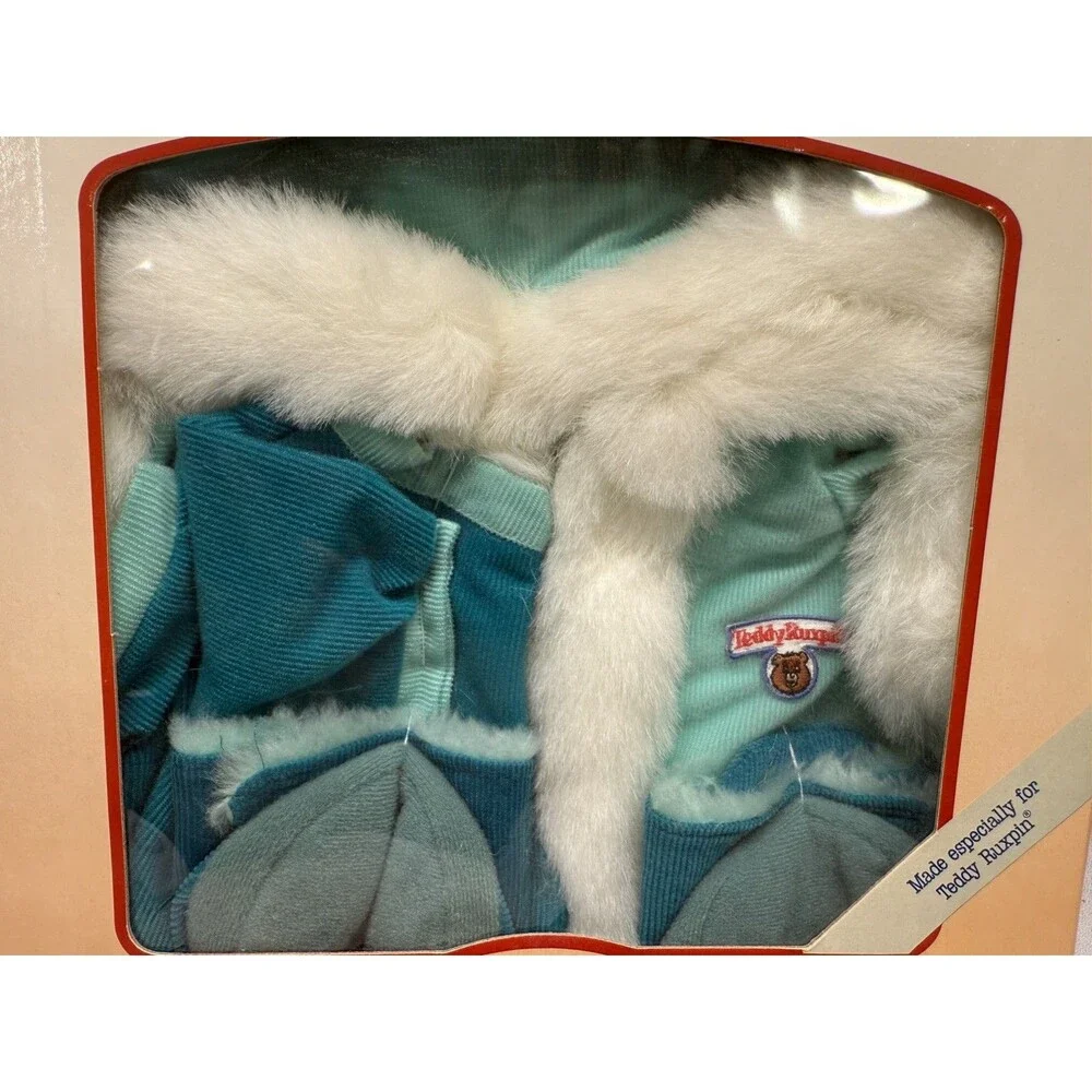 Teddy ruxpin adventure outfit brand new winter outfit world of wonder 1985 teal